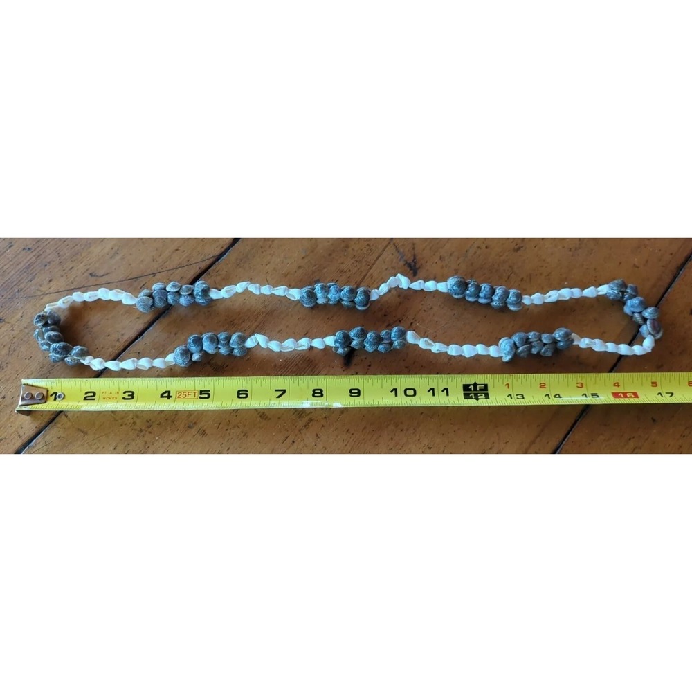 Vintage Genuine Cowrie Shell Necklace Shell Jewelry Beach Surf Phillipines